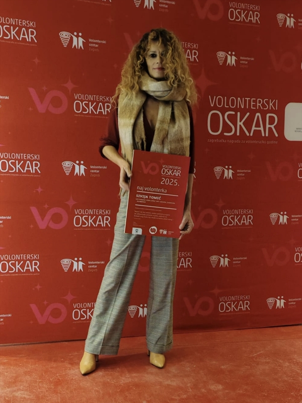 Naša volonterka Silvija Tomić na Volonterskom Oskaru