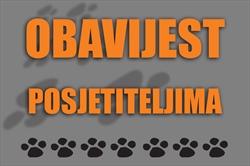 Obavijest posjetiteljima