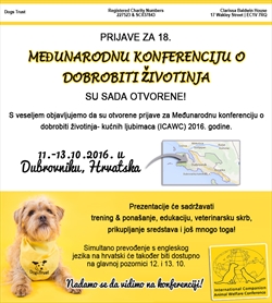 18. MEĐUNARODNA KONFERENCIJA O DOBROBITI ŽIVOTINJA - PRIJAVE
